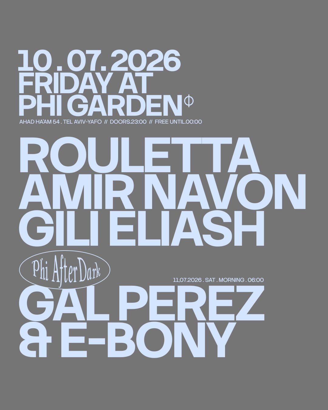 Friday at Phi Garden
