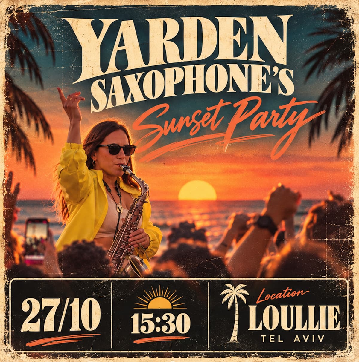 Yarden Saxophone’s sunset party