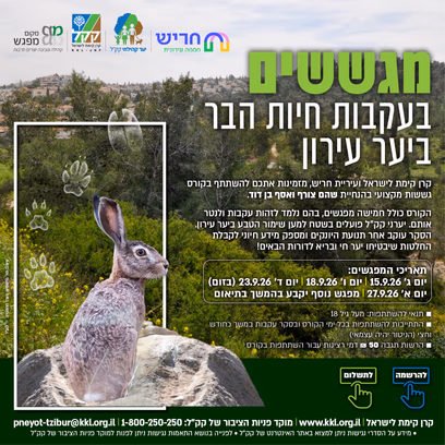 קורס גששות וניטור בעלי חיים ביער עירון