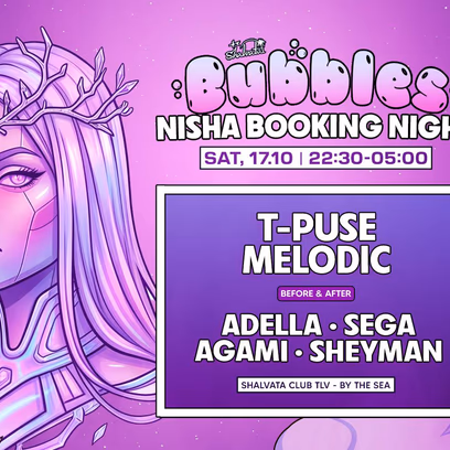 Bubbles x Nisha Booking — 17.10 | Saturday | 22:30