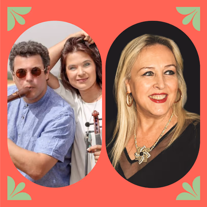 הוירטואזים יוליה ושאול בן -הר ולהקתם