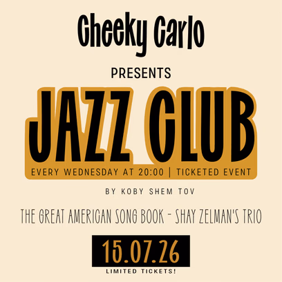 Cheeky Carlo presents – The Great American Song Book — Shay Zelman’s Trio