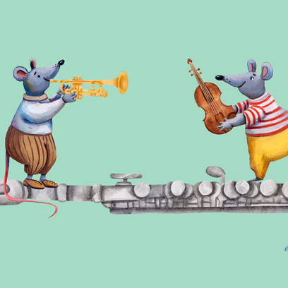 Pied Piper of Hamelin in Jerusalem