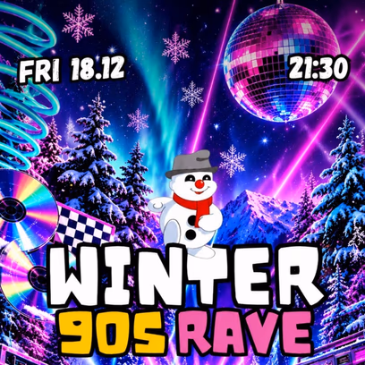 ❄️🔥 Winter 90s Rave | שישי 18.12 | בארבי 🔥❄️